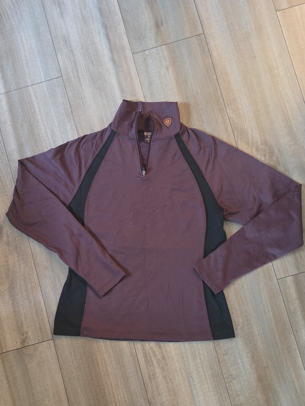 Ariat Plum and Black Quarter-Zip Utility Jacket